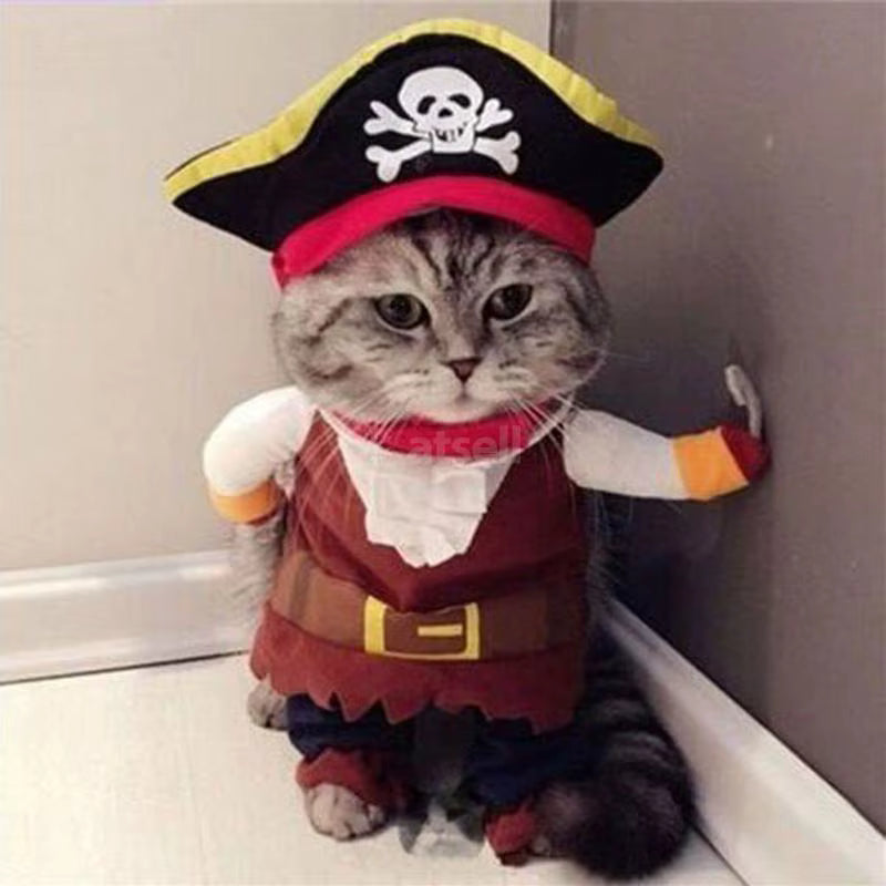 Pet Parents! 🎉 Dress your furry matey in our Cute Pirate Costume, or Elegant Emperor, or Nurse, and Cowboy for Halloween! 🐾 Perfect for small & medium pups and kitties ready to steal the show! 🏴‍☠️✨