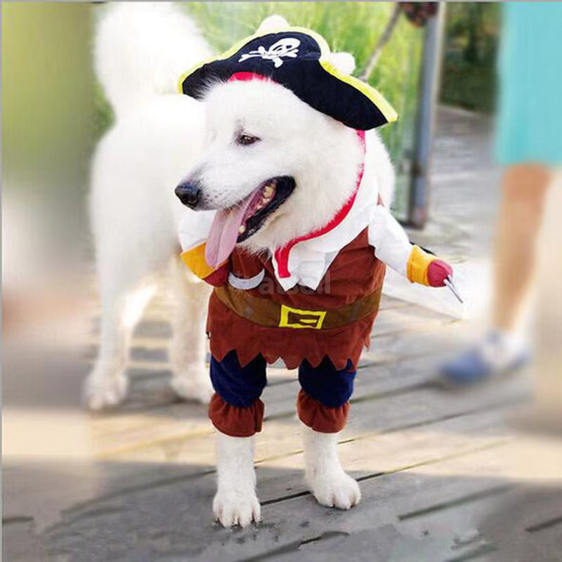 Pet Parents! 🎉 Dress your furry matey in our Cute Pirate Costume, or Elegant Emperor, or Nurse, and Cowboy for Halloween! 🐾 Perfect for small & medium pups and kitties ready to steal the show! 🏴‍☠️✨