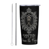 Curated Ethical Lifestyle: SPF Stainless Steel Straw Lid Cup (20oz) - Black - Sanctum Paws and Fangs