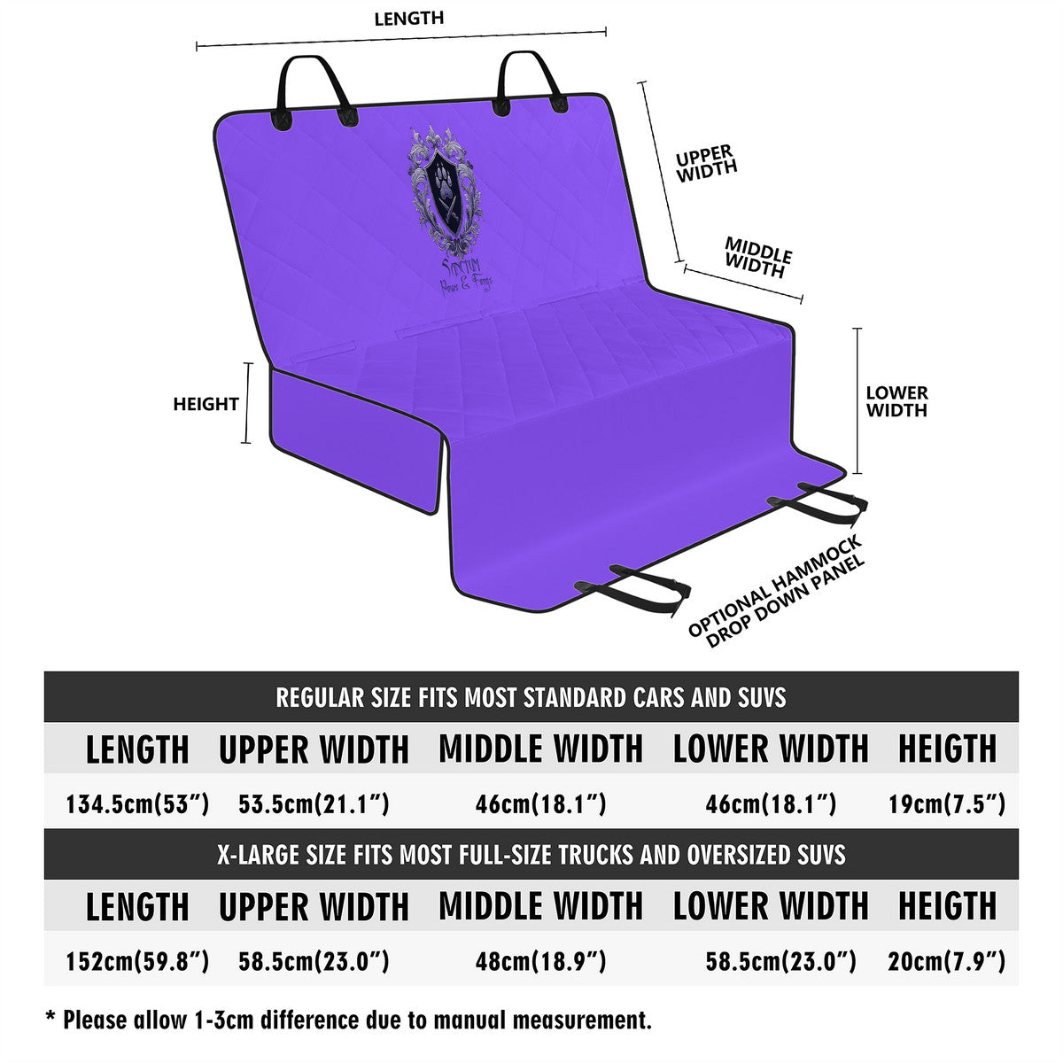 SPF Car Pet Seat Covers (PURPLE)