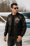PU Leather Bomber jacket
