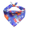 Premium Pet Guardian Gear: Love Graffiti Blue Dog Bandana - Sanctum Paws and Fangs