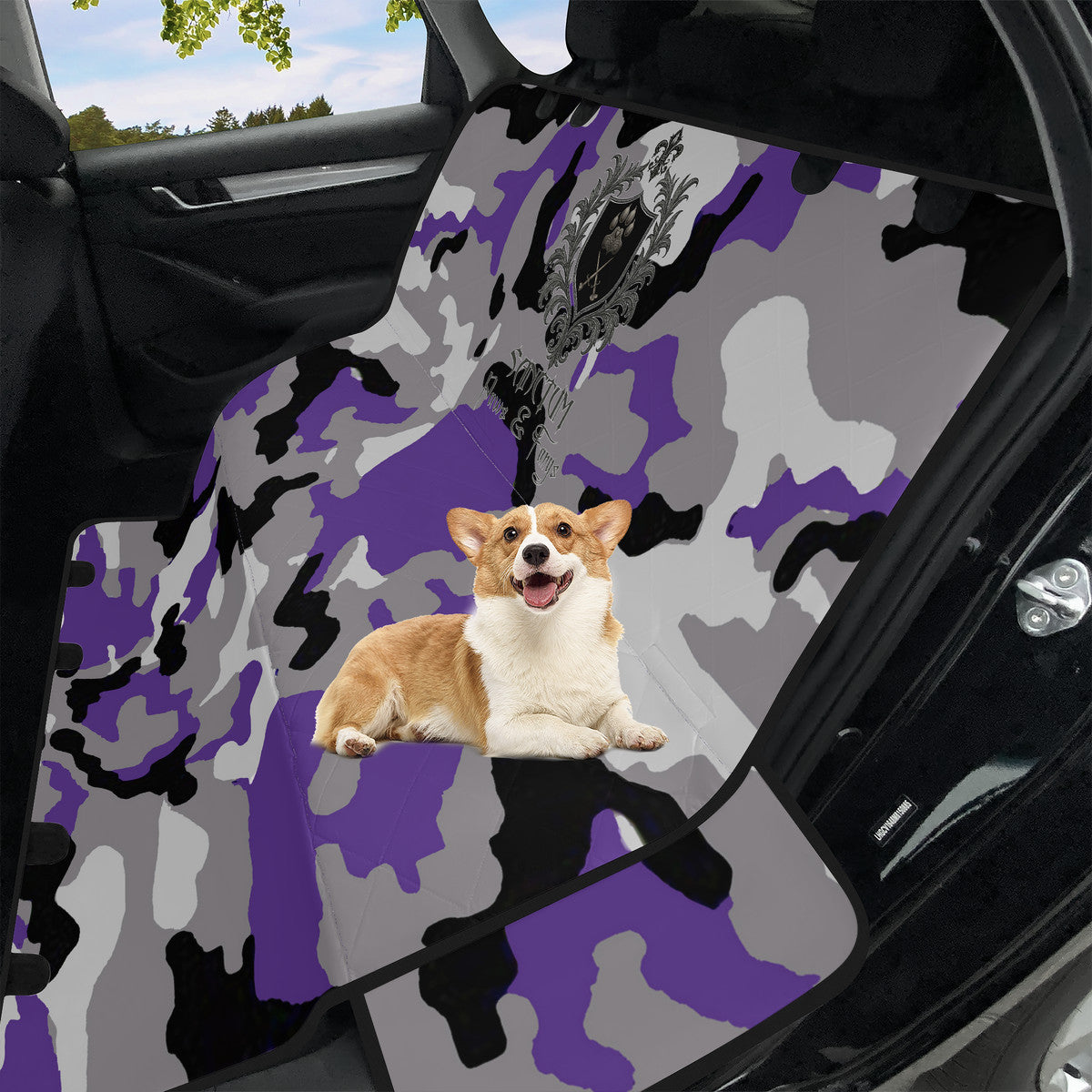 SPF Car Pet Seat Covers - Purple Camo