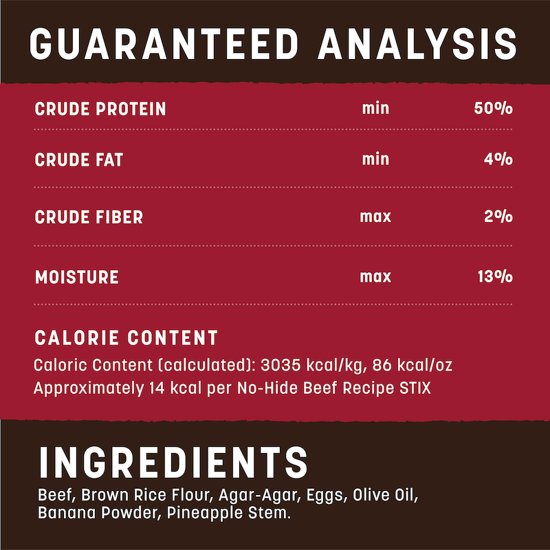 Earth Animal No Hide Beef Pet Stix (10pk) (1.6oz)