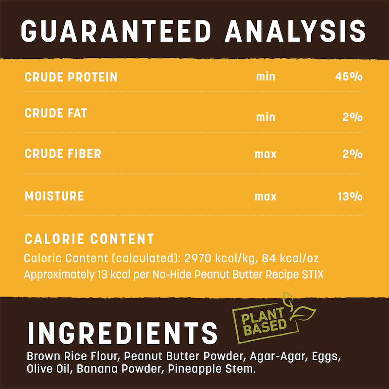 Earth Animal No Hide Peanut Butter Pet Stix (10pk) (1.6oz)