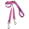 Premium Pet Guardian Gear: Neon Sunrise Plaid Double Connection Leash – EarthStyle - Sanctum Paws and Fangs
