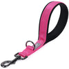 Premium Pet Guardian Gear: VIVAGLORY Short Dog Leash Short Traffic Leash for Dogs Short Training Leash for Medium & Large Dogs 12INCH Pink - Sanctum Paws and Fangs