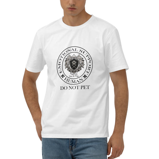 SPF Men's Short Sleeve Cotton Tee (Emotional support Human)