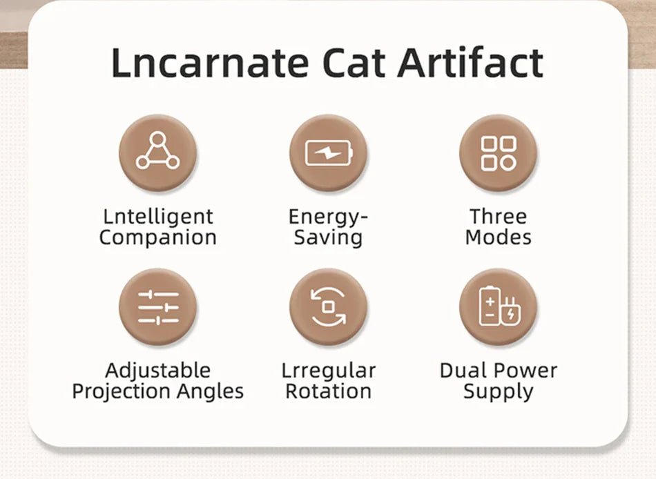 Automatic Cat Toys LED Laser Interactive Smart Teasing Pet Handheld Electronic Indoor Random Laser Cats Toy Accessories For Dog