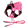 Premium Pet Guardian Gear: Pink Military Dog Harness And Leash Set Adjustable Pet Tactical Training Vest German Shepherd Malinois For Medium Large Dogs - Sanctum Paws and Fangs
