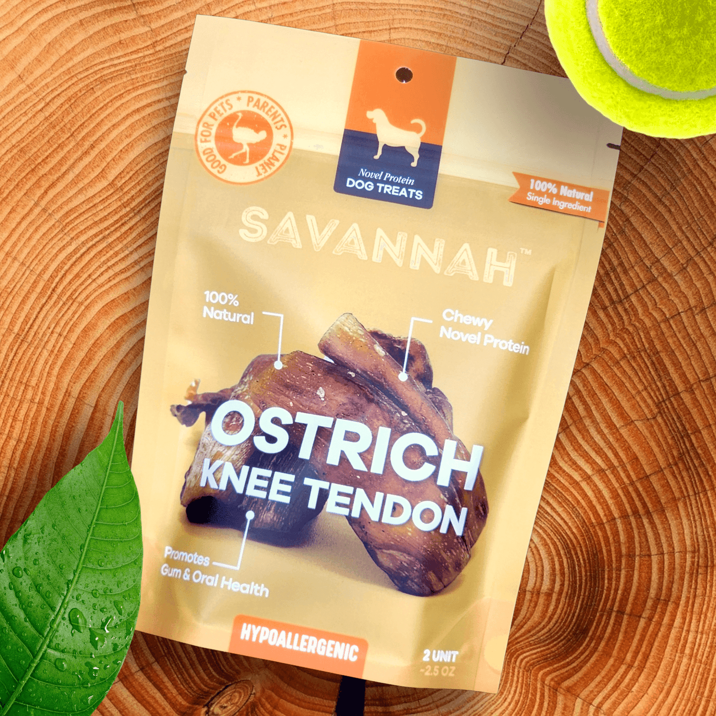 Moderate Chewer Medium Box — 8 Ostrich Treats for Everyday Chewers