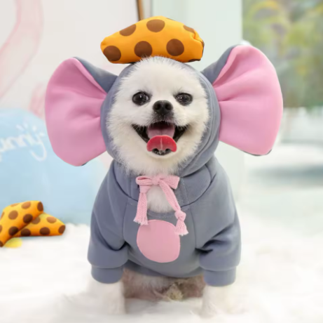 Get Your Pup Ready for Winter with This Adorable Mouse Costume! Perfect for Small Dogs Like Chihuahuas and Pugs! 🐾❄️🐶