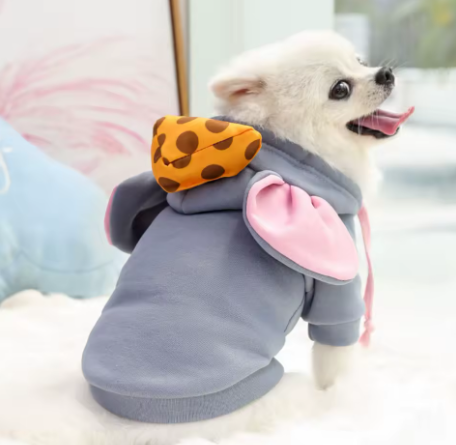 Get Your Pup Ready for Winter with This Adorable Mouse Costume! Perfect for Small Dogs Like Chihuahuas and Pugs! 🐾❄️🐶