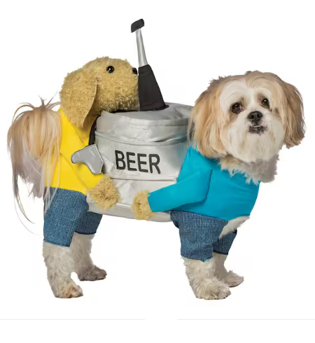Pint-Sized Pup: Adorable Extra Small Beer Keg Dog Costume! 🍺🐾