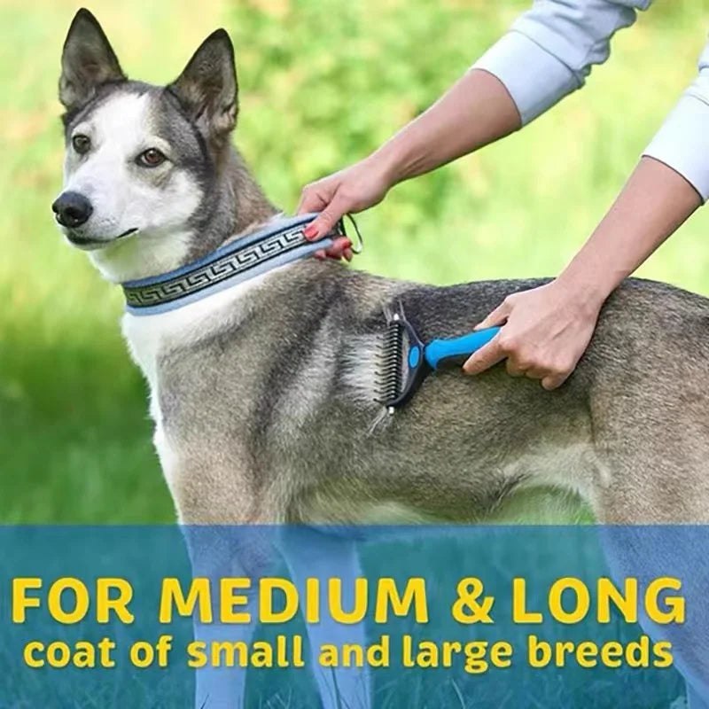 Dog Brush Pet Hair Remover Professional Pet Shedding Brush for Dogs Cats Pet Fur Knot Cutter Cat Comb Brushes Dog Accessories