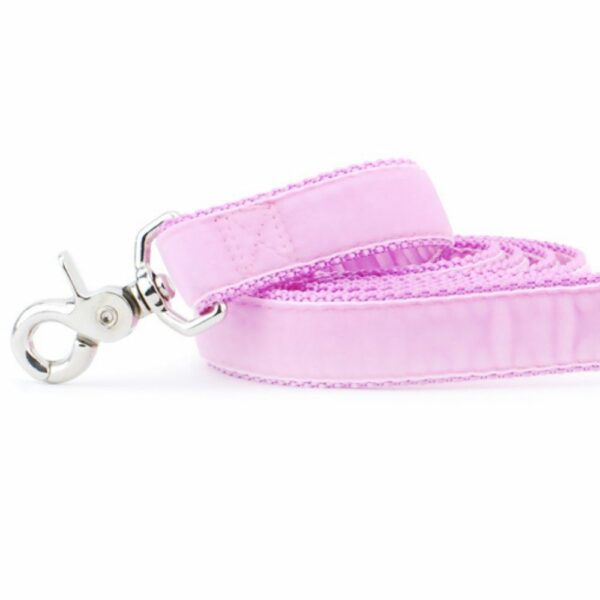 Premium Pet Guardian Gear: Light Pink Velvet Dog Leash - Sanctum Paws and Fangs