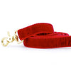 Premium Pet Guardian Gear: Red Velvet Dog Leash - Sanctum Paws and Fangs