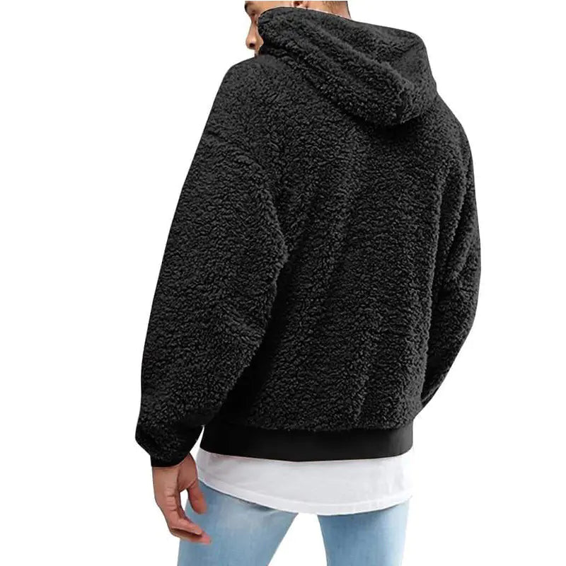 Men's Hoodie with Plush Fabric