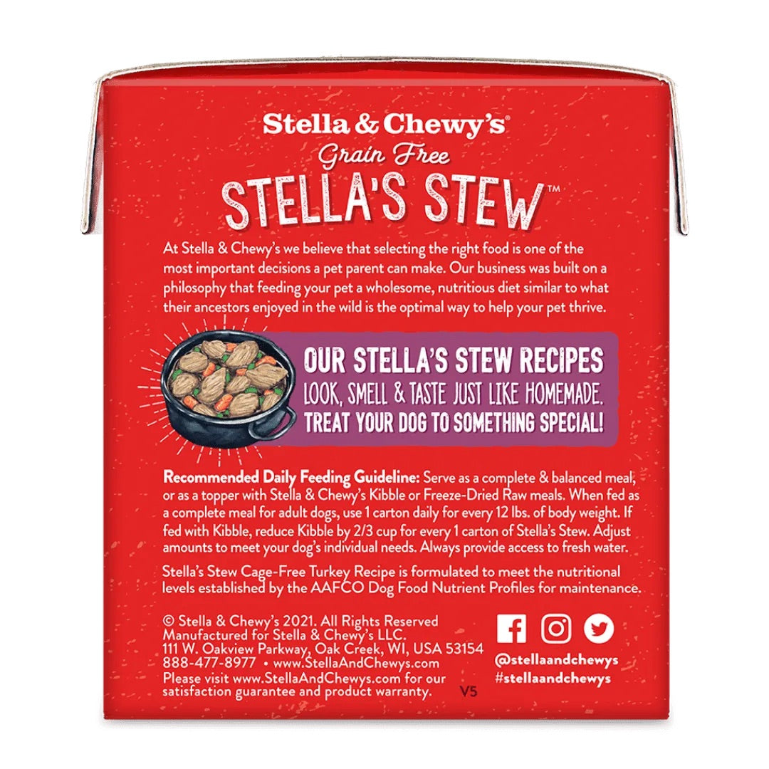 Stella & Chewy's Stew Cage Free Turkey Dog Food (11oz)