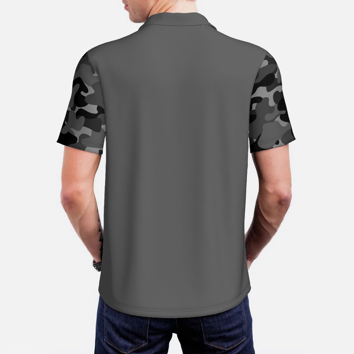 SPF Men’s All Over Print Polo Shirt (Dog Dad)