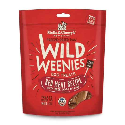 Stella & Chewy’s Freeze Dried Wild Weenies Red Meat Dog Treats (3.25oz)