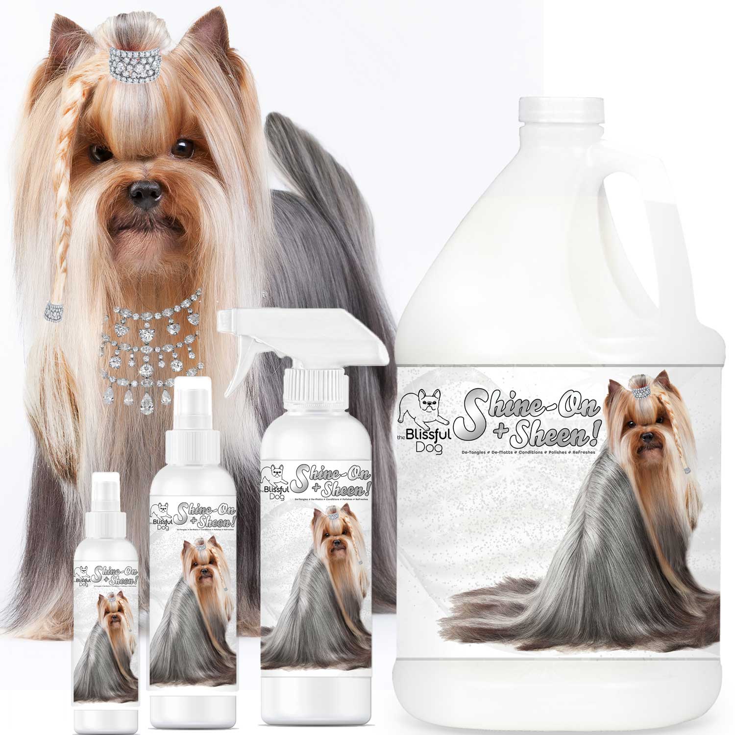 Premium Pet Guardian Gear: Shine-On+Sheen Dog De-Tangling Coat Spray - Sanctum Paws and Fangs