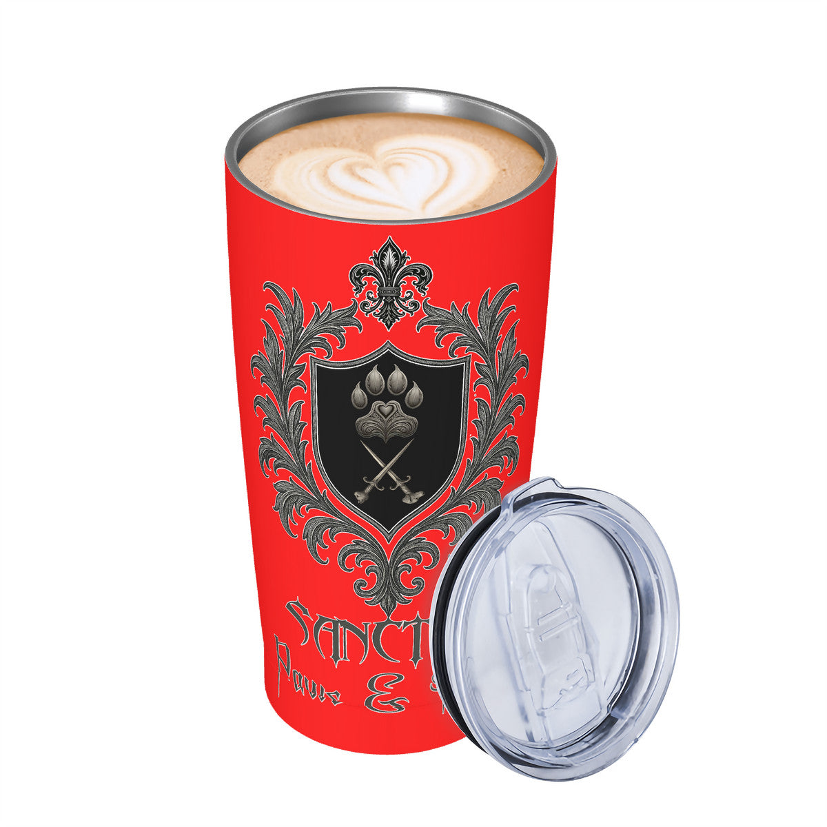 SPF Stainless Steel Straw Lid Cup (20oz) - Red