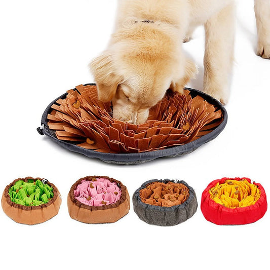 Interactive Dog Puzzle Toy & Snuffle Mat - Engaging Feed Game for Dogs & Cats, Perfect for Indoor/Outdoor Fun and Stress Relief
