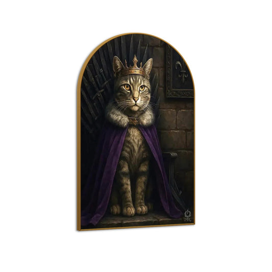 SPF Arched Canvas Prints Wall Art (Shorthaired/Tabby)