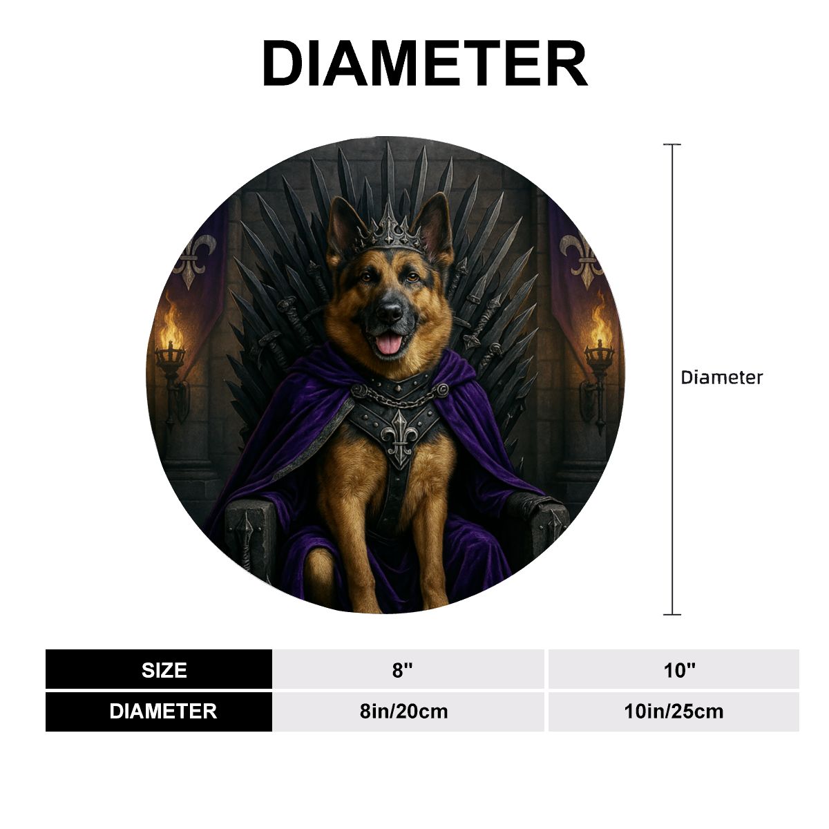 SPF Decorative Plate (Royal Collection) - German Shepard