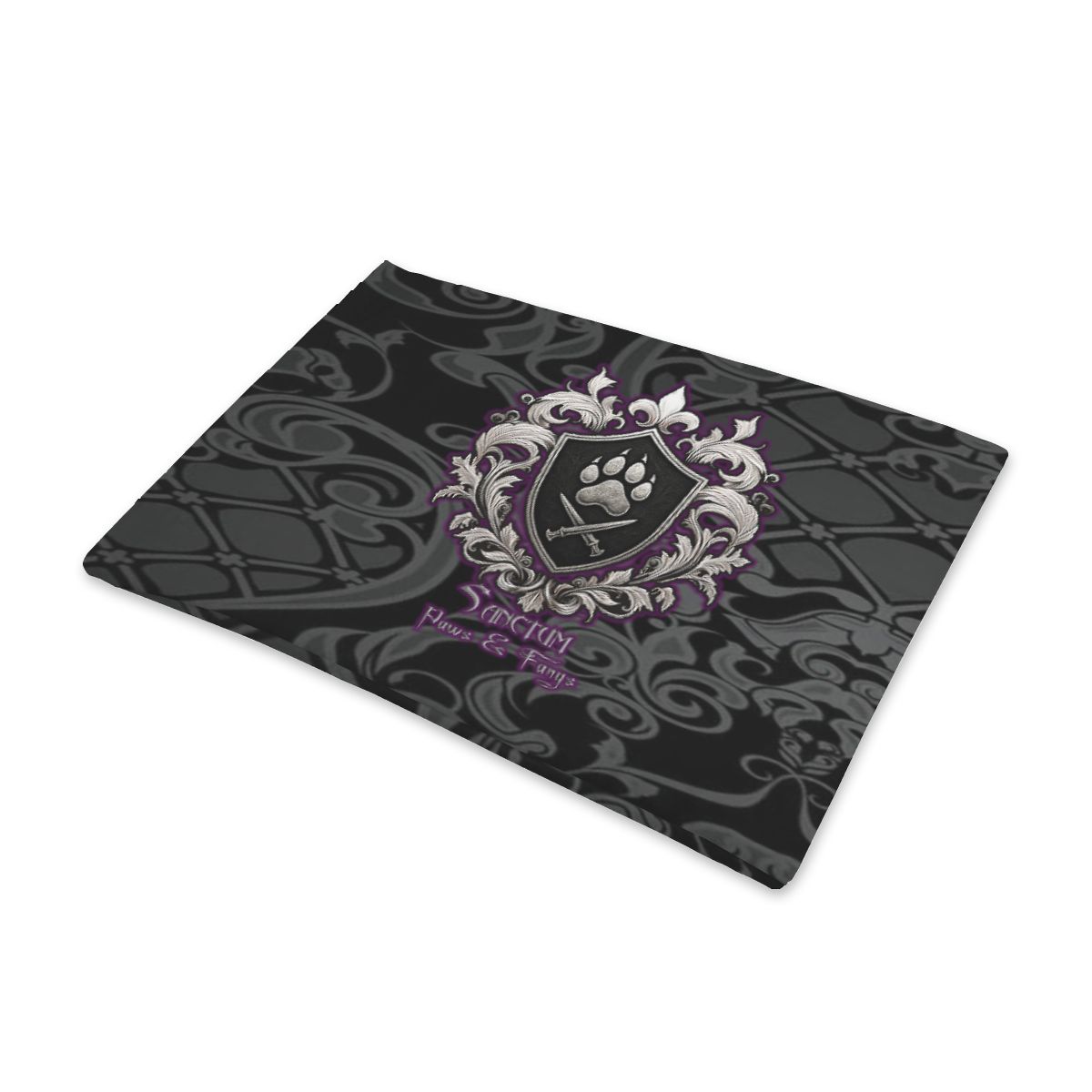 SPF Pet Cooling Mat Black & Grey Floral