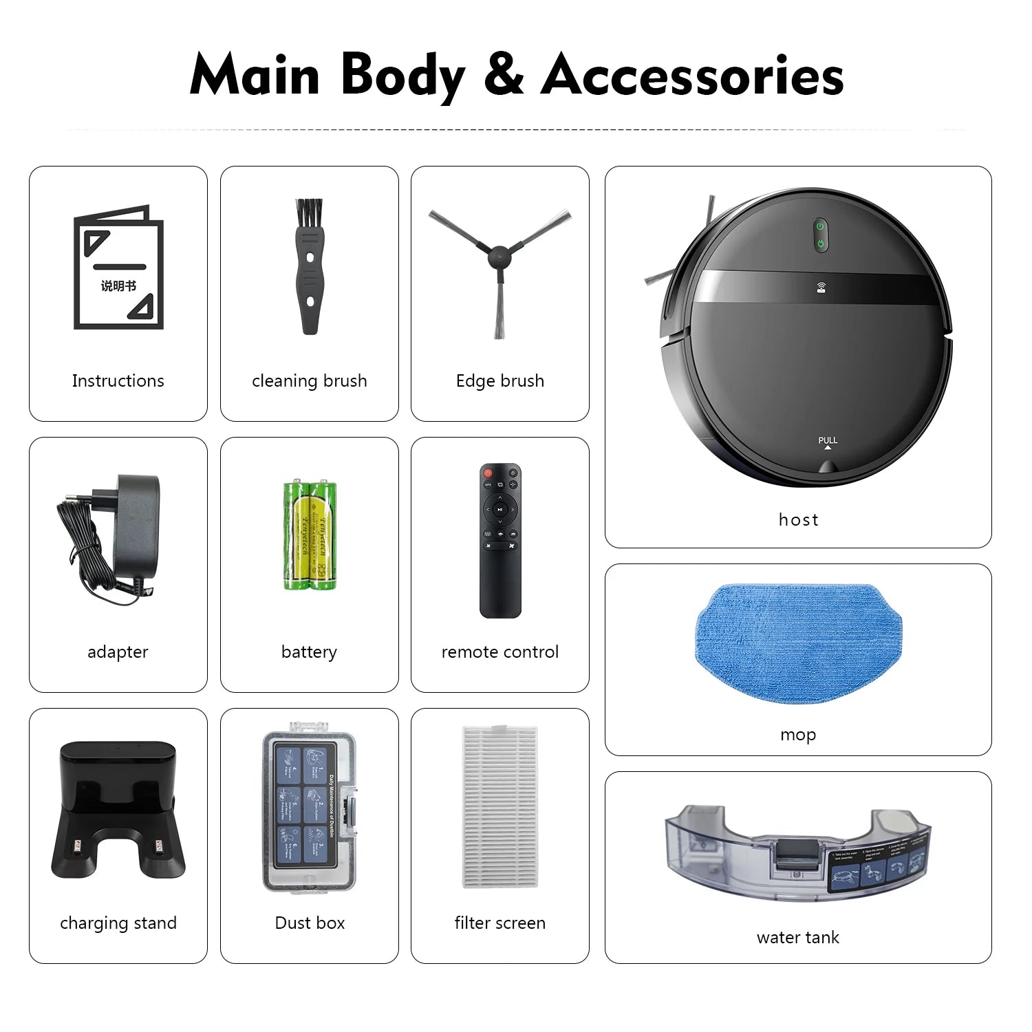 Robot Vacuum Cleaners G20 Vacuum and Mop Combo, Wifi/App/ Voice/Remote Control