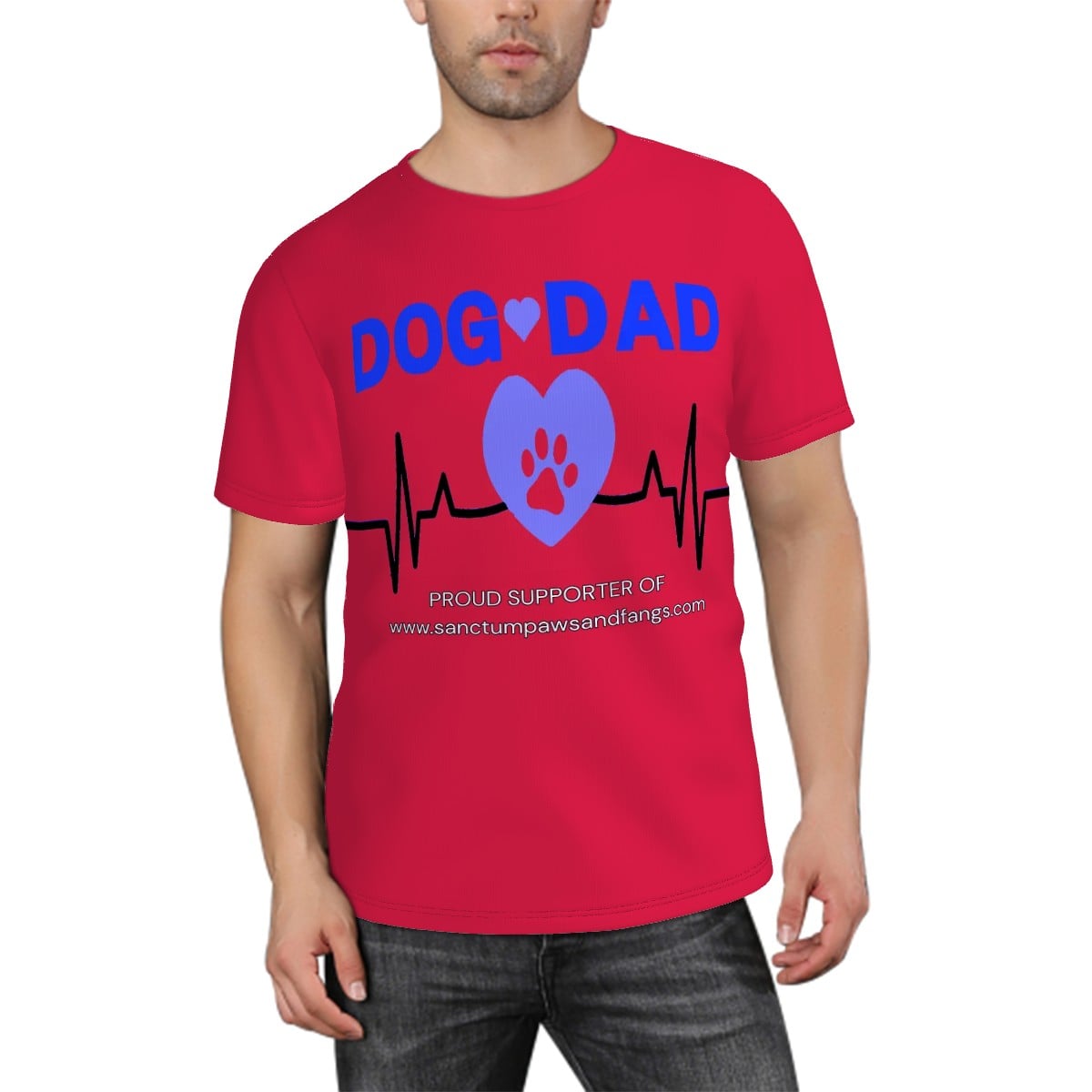 Dog Dad Red Tee