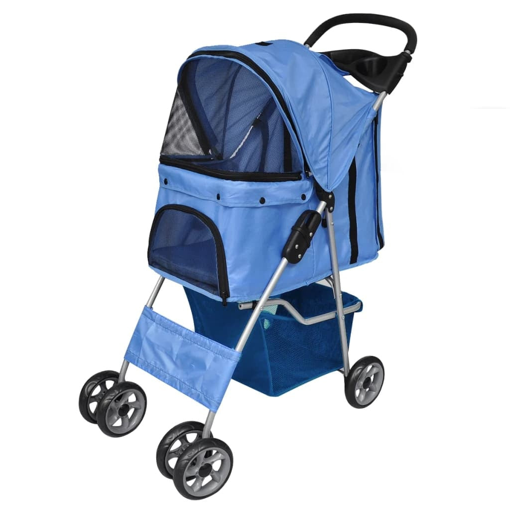 Premium Pet Guardian Gear: Dog Stroller Dog Buggy   Pet Buggy Dog/Cat Foldable Travel Stroller - Sanctum Paws and Fangs