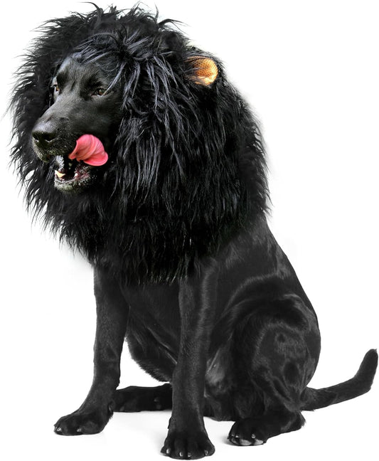 Get Your Pup Roaring with This Adorable Lion Mane Wig – Perfect for Halloween & Christmas Fun! 🦁🎃🐾