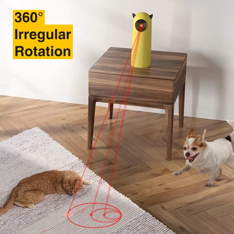 Interactive LED Laser Cat Toy - Automatic Handheld Teaser for Endless Fun!