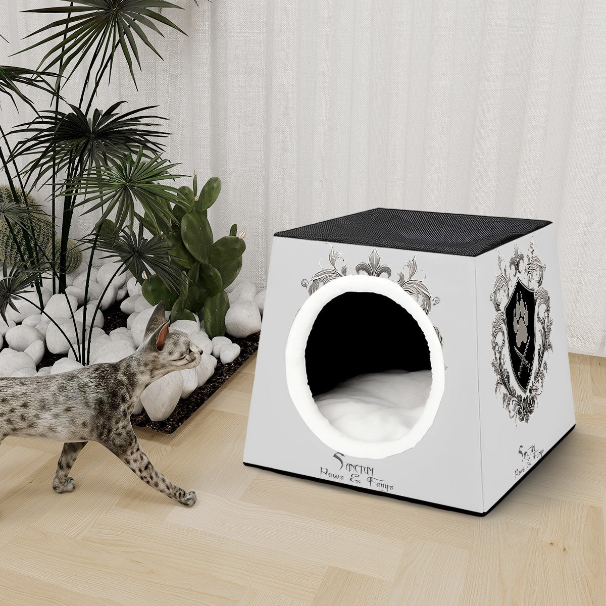 SPF Space Capsule Pet Bed - Lt. Grey