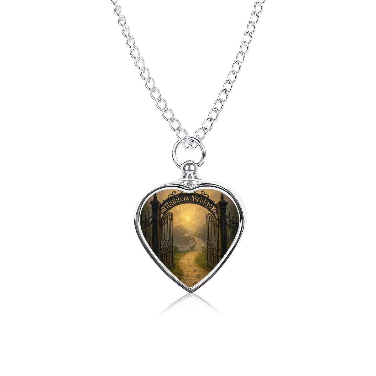 SPF Pet Ashes Necklace (Rainbow Bridge)