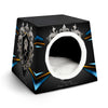 SPF Space Capsule Pet Bed - Black, Yellow & Turquoise
