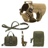 Premium Pet Guardian Gear: Tactical Dog Harness Pet German Shepherd K9 Training Vest Dog Harness And Leash Set For All Breeds Dogs - Sanctum Paws and Fangs