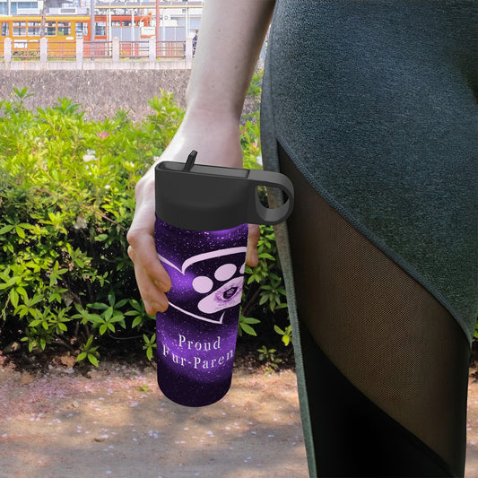 SPF Stainless Steel Vacuum Insulated Tumbler (18oz) Purple Proud Fur-Parent
