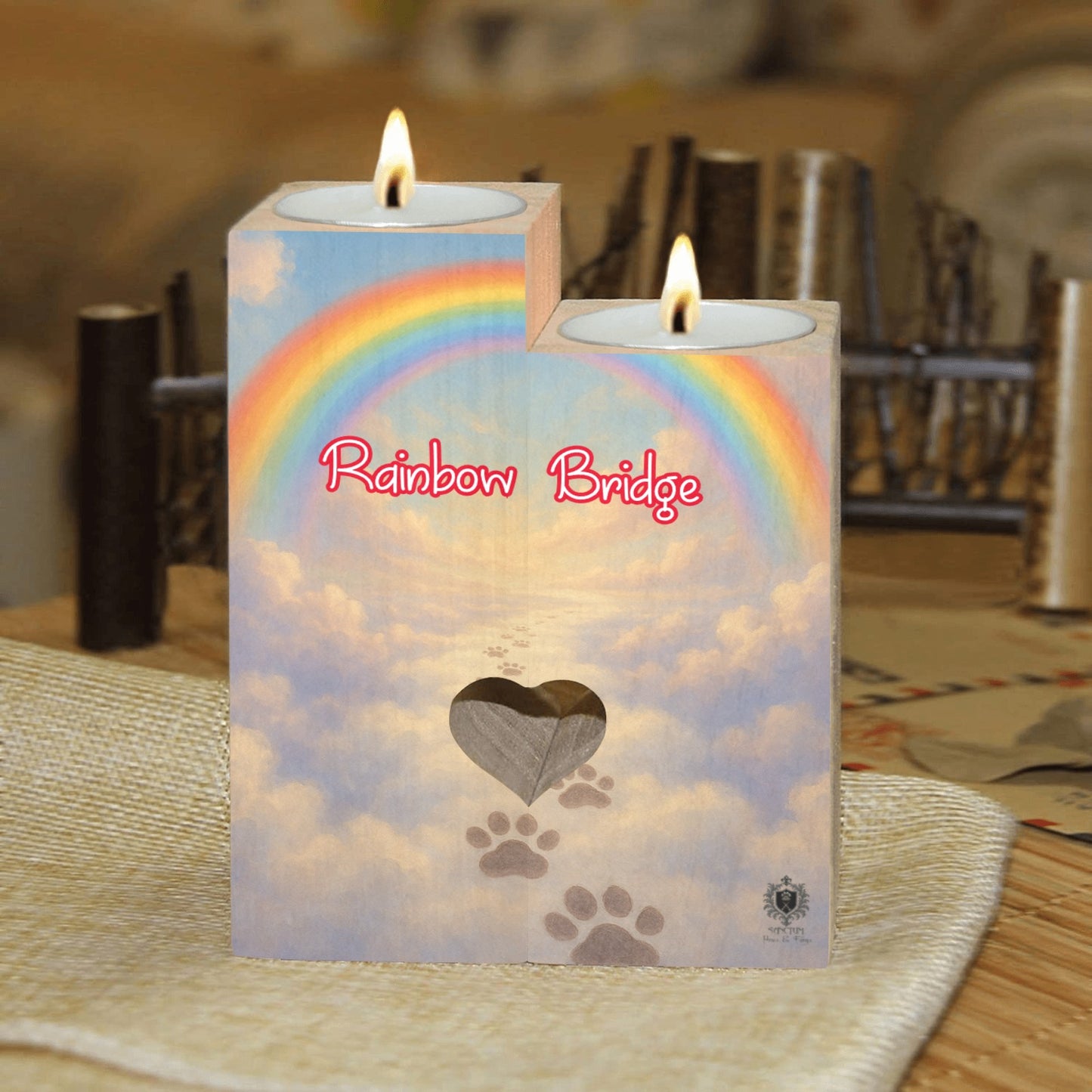 SPF Rainbow Bridge 2-peice candle set
