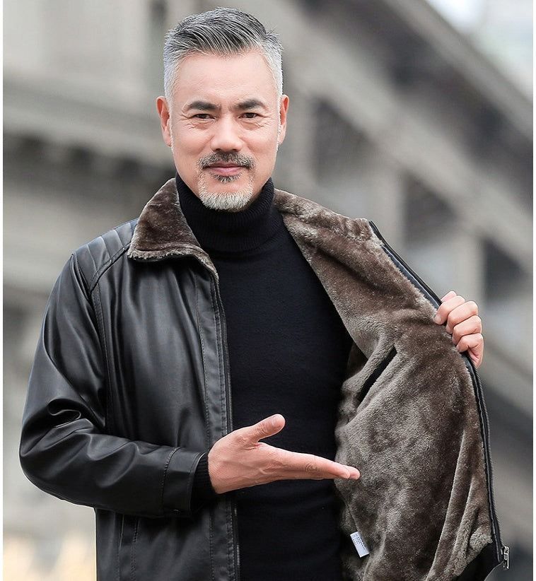 Winter Men's PU Leather Jacket