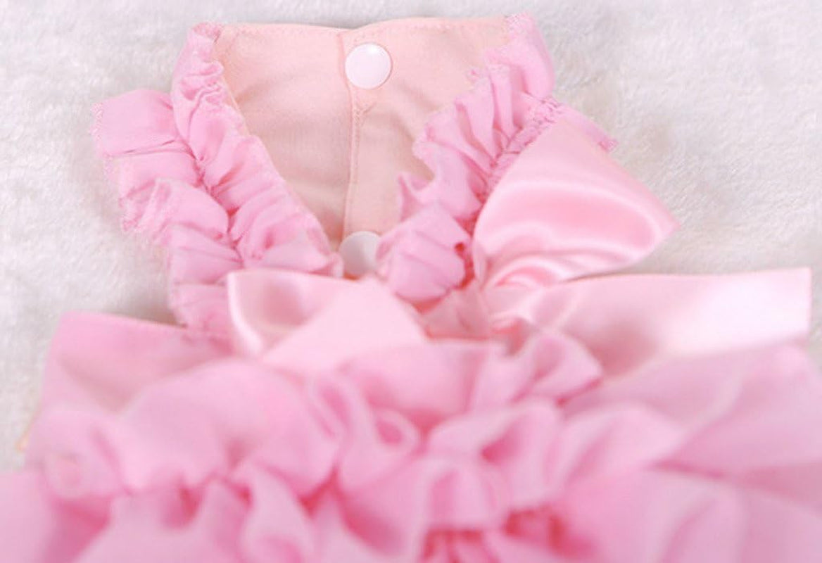 Adorable Pink Chiffon Princess Dress for Your Tiny Pup! Perfect for Extra Small & Small Dogs! 🐶👗✨