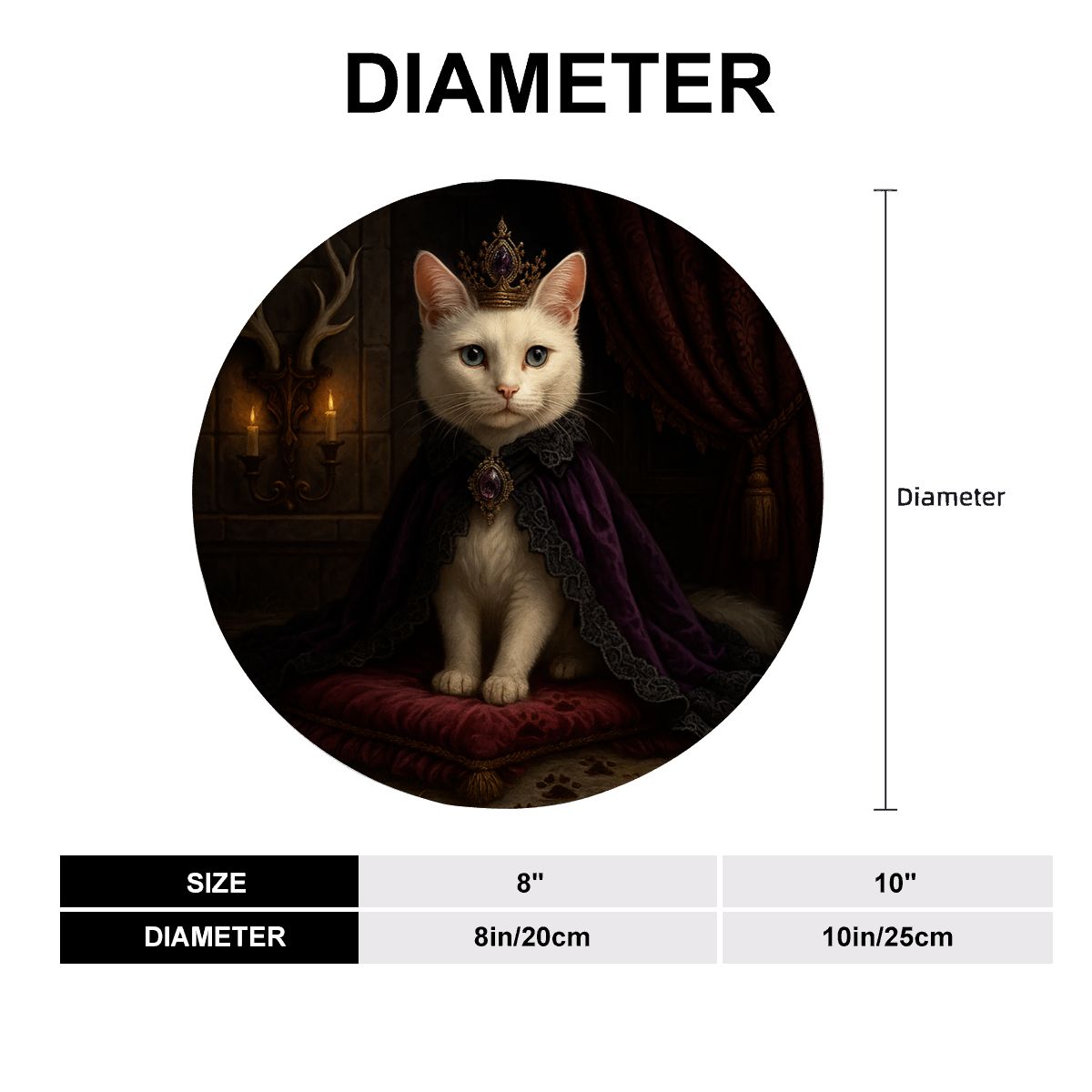 SPF Decorative Plate (Royal Collection) - Domestic Shorthair/Tabby 1