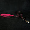Premium Pet Guardian Gear: 'Bijou'' leather lead pink - Sanctum Paws and Fangs