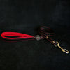 Premium Pet Guardian Gear: 'Bijou'' leather lead red - Sanctum Paws and Fangs