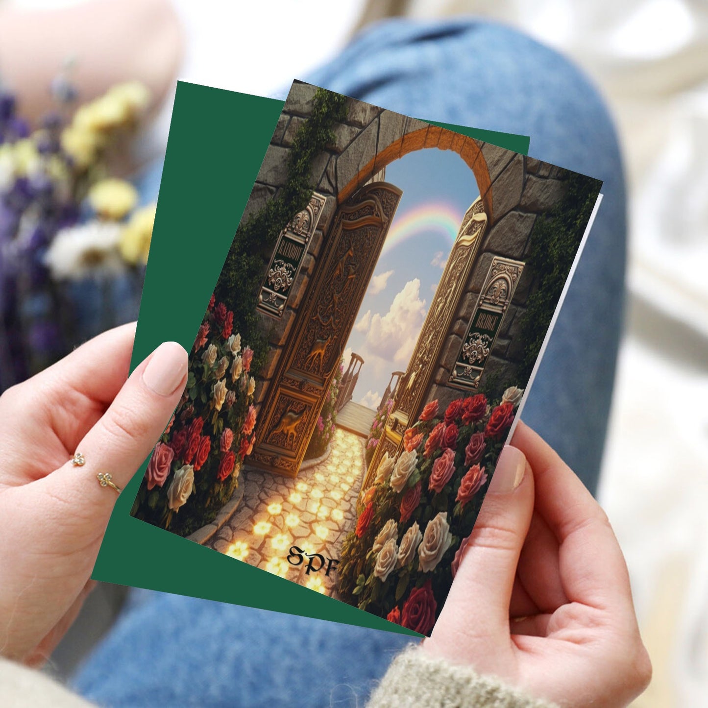 SPF Rainbow Bridge Condolences Card