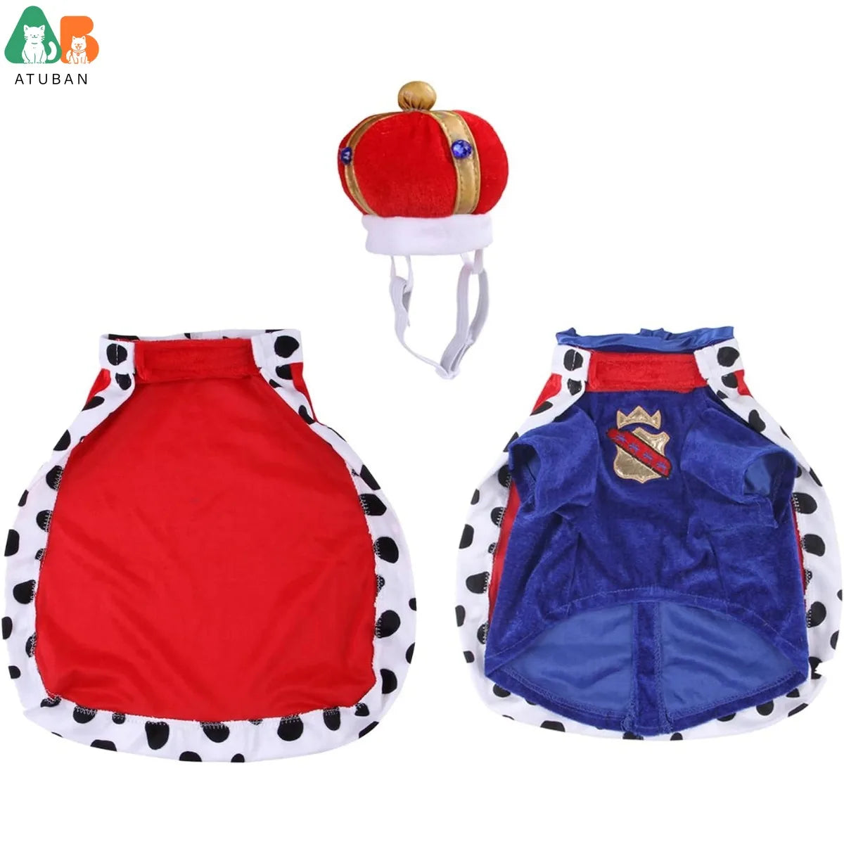 Transform your pup into royalty with our King Dog Costume! 👑🐾 Perfect for parties, cosplay, and holiday fun! #DogCostume #PetFashion