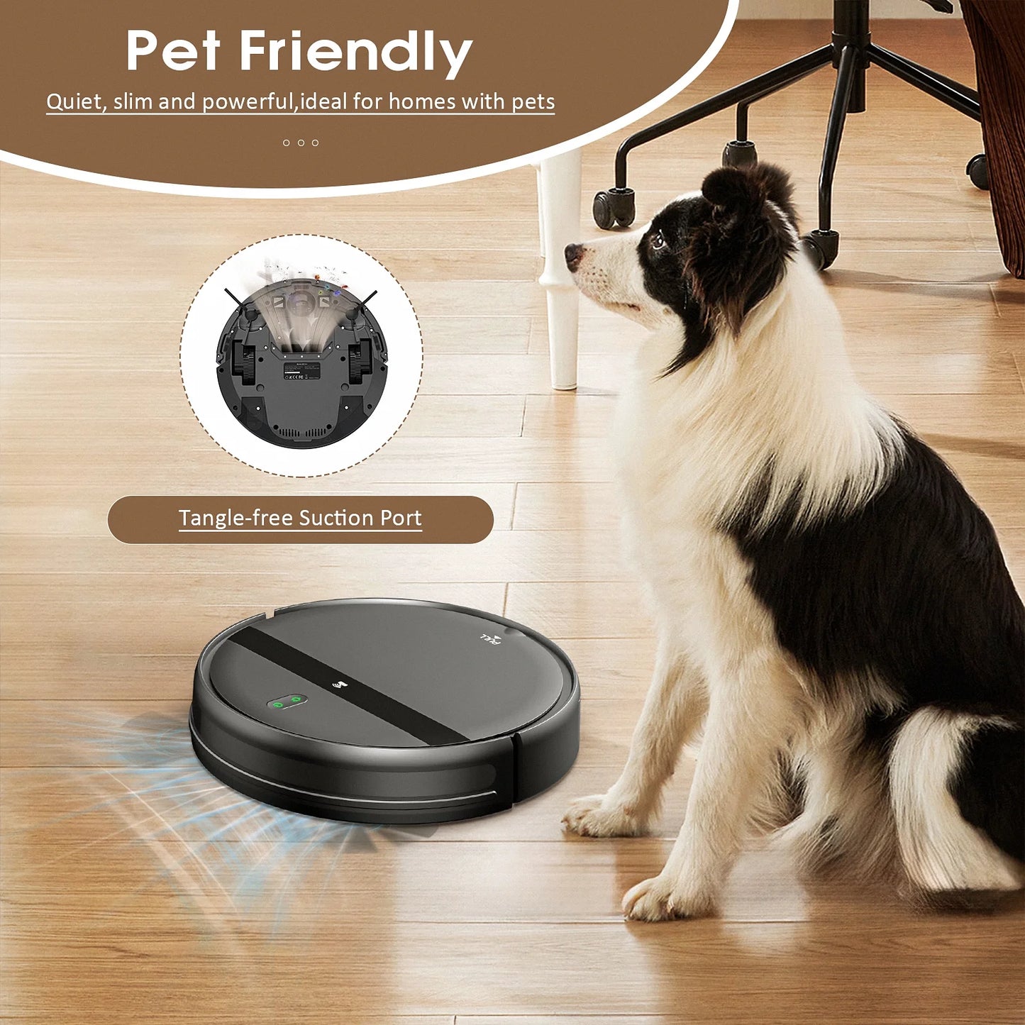 Robot Vacuum Cleaners G20 Vacuum and Mop Combo, Wifi/App/ Voice/Remote Control